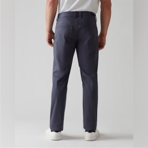 Rhone Commuter Five Pocket Slim Straight Pants in Iron - Picture 3 of 9